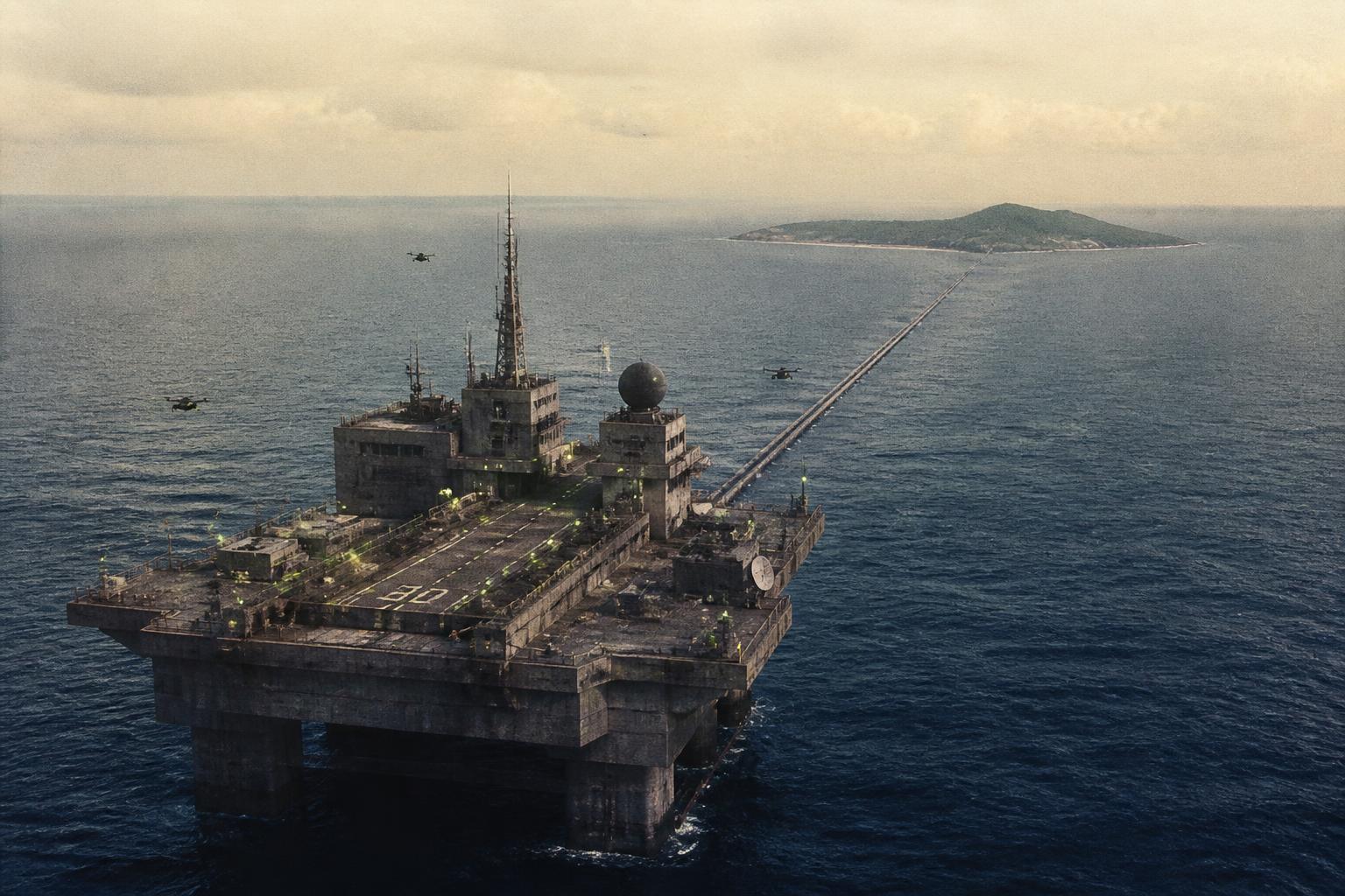 Sherwood Terminal, the offshore settlement platform of the Republic